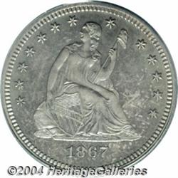 1867[25C] PR66 PCGS.