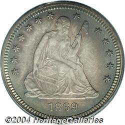 1869[25C] PR66 PCGS.
