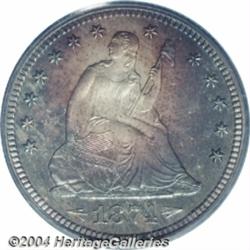 1874[25C] Arrows PR67 PCGS.