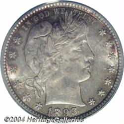 1893-S[25C] MS66 PCGS.