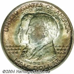 1921[50C] Alabama MS66 PCGS. Graded MS67 by NGC. MS67 NGC Tag # 288313-002 accompanies this lot.