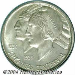 1935[50C] Arkansas MS67 PCGS.