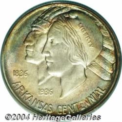 1935-S[50C] Arkansas MS67 PCGS.