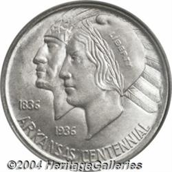 1935-S[50C] Arkansas MS67 PCGS.