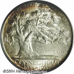 1935[50C] Connecticut MS67 PCGS.