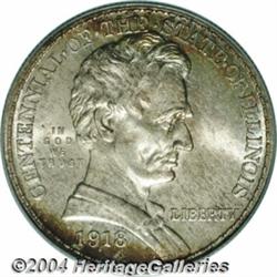 1918[50C] Lincoln MS67 PCGS.