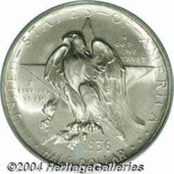 1936[50C] Texas MS68 PCGS.