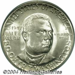 1947-D[50C] Booker T. Washington MS66 PCGS.