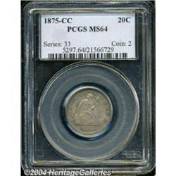 1875-CC[20C] MS64 PCGS.