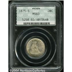 1875-S[20C] MS63 PCGS.