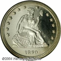 1860[25C] PR66 Cameo NGC.