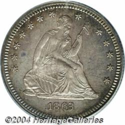 1863[25C] PR66 PCGS.