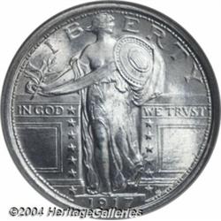 1917[25C] Type One MS66 Full Head NGC.