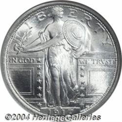 1917[25C] Type One MS66 Full Head NGC.