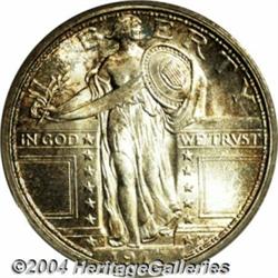 1917-D[25C] Type One MS67 Full Head PCGS.