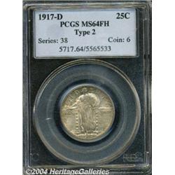 1917-D[25C] Type Two MS64 Full Head PCGS.