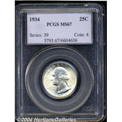 1934[25C] Medium Motto MS67 PCGS.