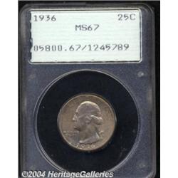 1936[25C] MS67 PCGS.