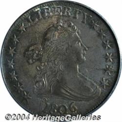 1806[50C] Pointed 6, No Stem AU58 PCGS.