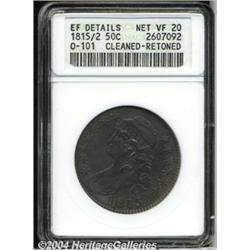 1815/2[50C]--Cleaned, Retoned--ANACS. XF Details, Net VF20.