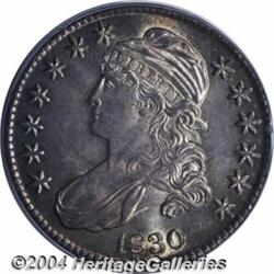 1830[50C] Small 0 MS65 PCGS.