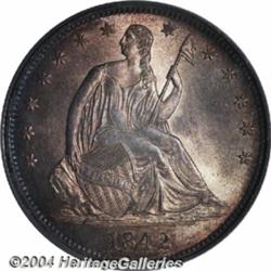1842-O[50C] Medium Date, Reverse of 1842 MS65 PCGS.