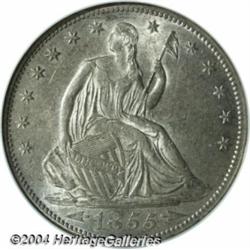 1855-S[50C] Arrows AU58 NGC.