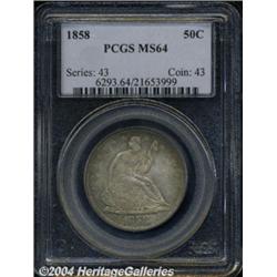 1858[50C] MS64 PCGS.