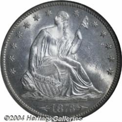 1873[50C] Arrows MS66 NGC.