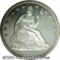 1871[50C] PR66 Cameo NGC.