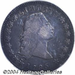 1795[S$1] Flowing Hair, Two Leaves VF20 PCGS.