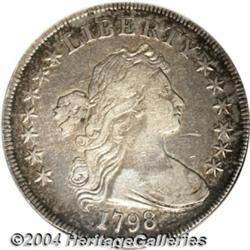 1798[S$1] Small Eagle, 13 Stars VF35 NGC.