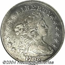 1798[S$1] Large Eagle--Cleaned--ANACS. XF Details, Net VF30.