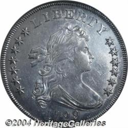 1799/8[S$1] 13 Stars Reverse AU50 Details, Improperly Cleaned, NCS.