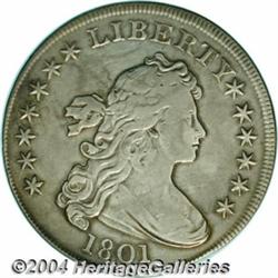 1801[S$1] VF35 Fields Tooled, Polished, Uncertified.