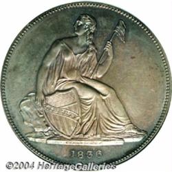 1836[PS$1] Name on Base, Judd-60 Restrike, Pollock-65, R.5, PR65 PCGS.