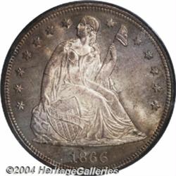 1866[S$1] Motto MS64 PCGS.