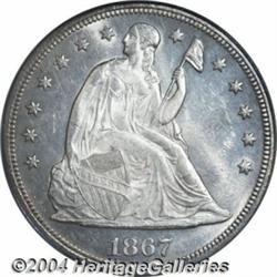 1867[S$1] MS64 PCGS.