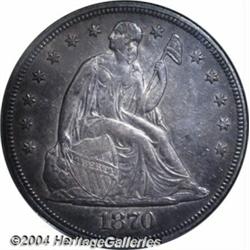 1870-CC[S$1] AU50 PCGS.