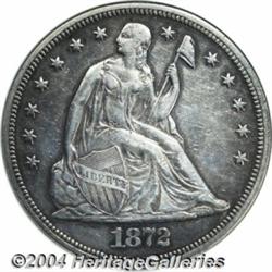 1872-CC[S$1]--Scratched, Cleaned--ANACS. AU Details, Net XF40.