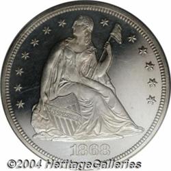 1868[S$1] PR64 Deep Cameo PCGS.