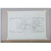 Image 5 : BACK TO THE FUTURE (1985) - Ron Cobb Hand-Drawn DeLorean Overhead Plan Artwork