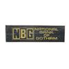 Image 1 : BATMAN RETURNS (1992) - National Bank of Gotham' Painted Gotham City Bus Bench Back