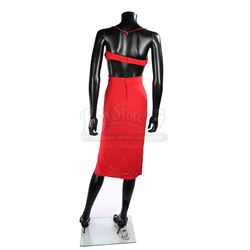 BATTLESTAR GALACTICA (TV MINISERIES 2003) - Number Six's (Tricia Helfer) Red  Dress