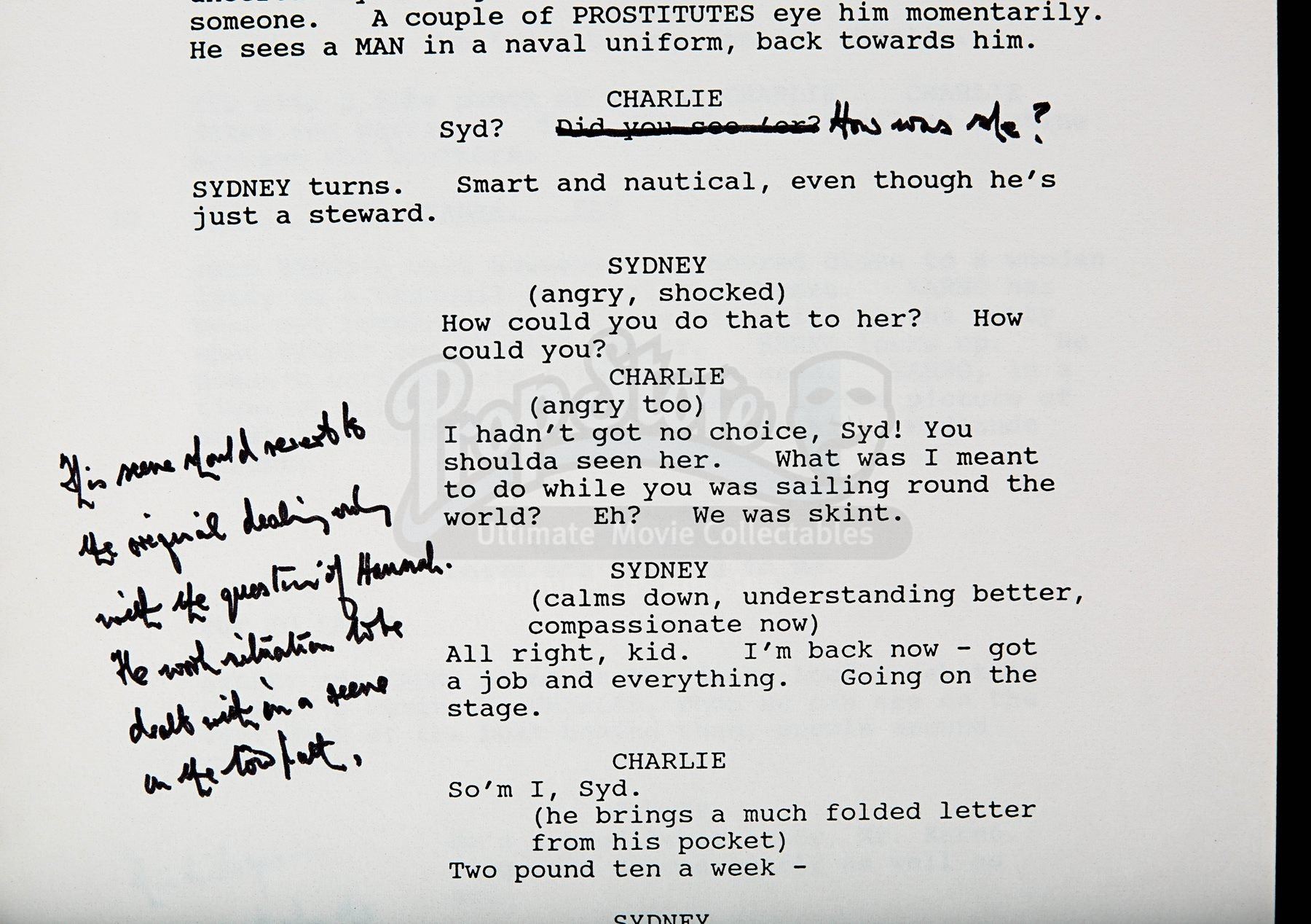 Annoctated Script CHAPLIN (1992) - Richard Attenborough's Personal Annotated Script