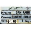 Image 11 : EVIL DEAD 2 (1987) - A' Camera Clapperboard