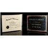 Image 1 : FERRIS BUELLER'S DAY OFF (1986) - Edward Rooney's (Jeffrey Jones) Certificate of Appreciation and Pl