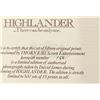 Image 4 : HIGHLANDER (1986) - David James Limited Edition Print Boxed Set