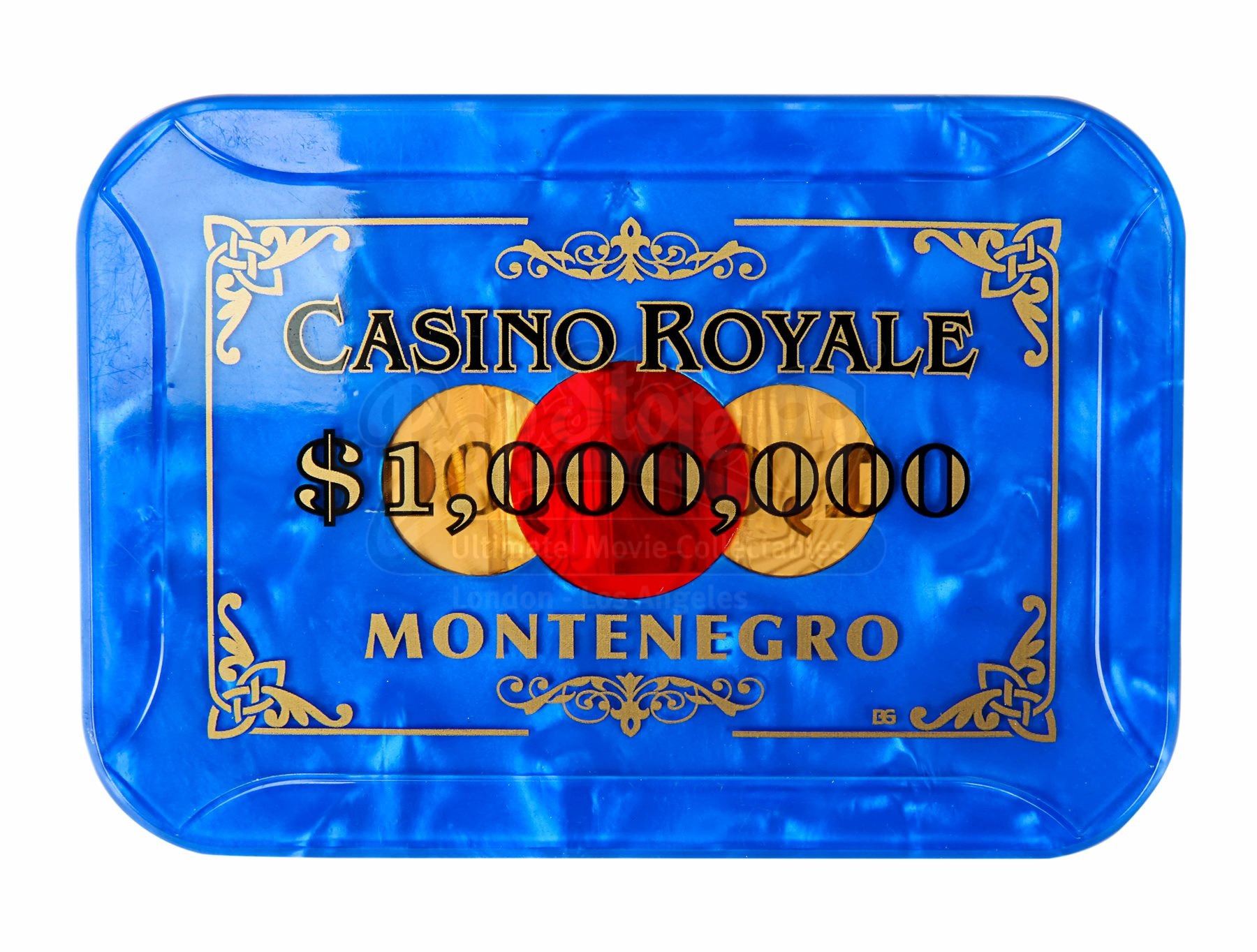 JAMES BOND CASINO ROYALE (2006) 1,000,000 Montenegro Casino Royale Chip