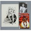 Image 1 : RED SONJA (2014) - Frank Thorne Hand-Drawn T-Shirt Artwork and Signed Comic Book